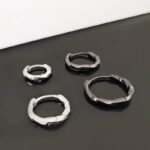 Khuyên tai Silver Khuyên tai bạc unisex Bạc 925 Phong cách thường ngày FREAKERGANG